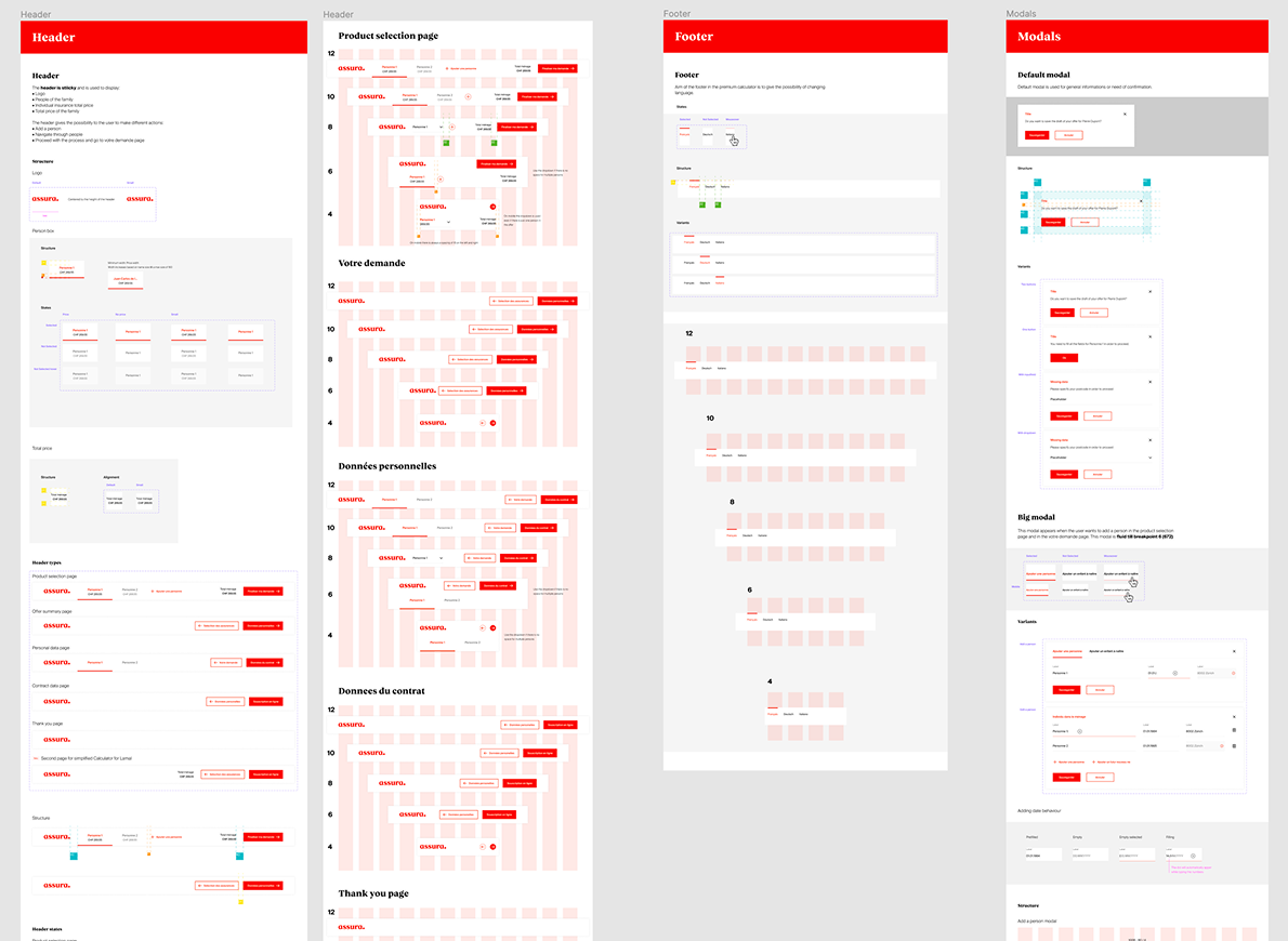 Premium calculator screens built with the design system