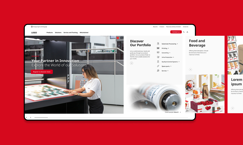 Corporate website — Manufacturing industry company
