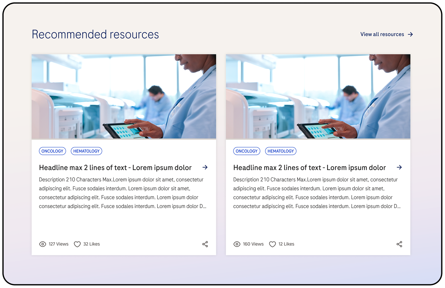 Community features mockup